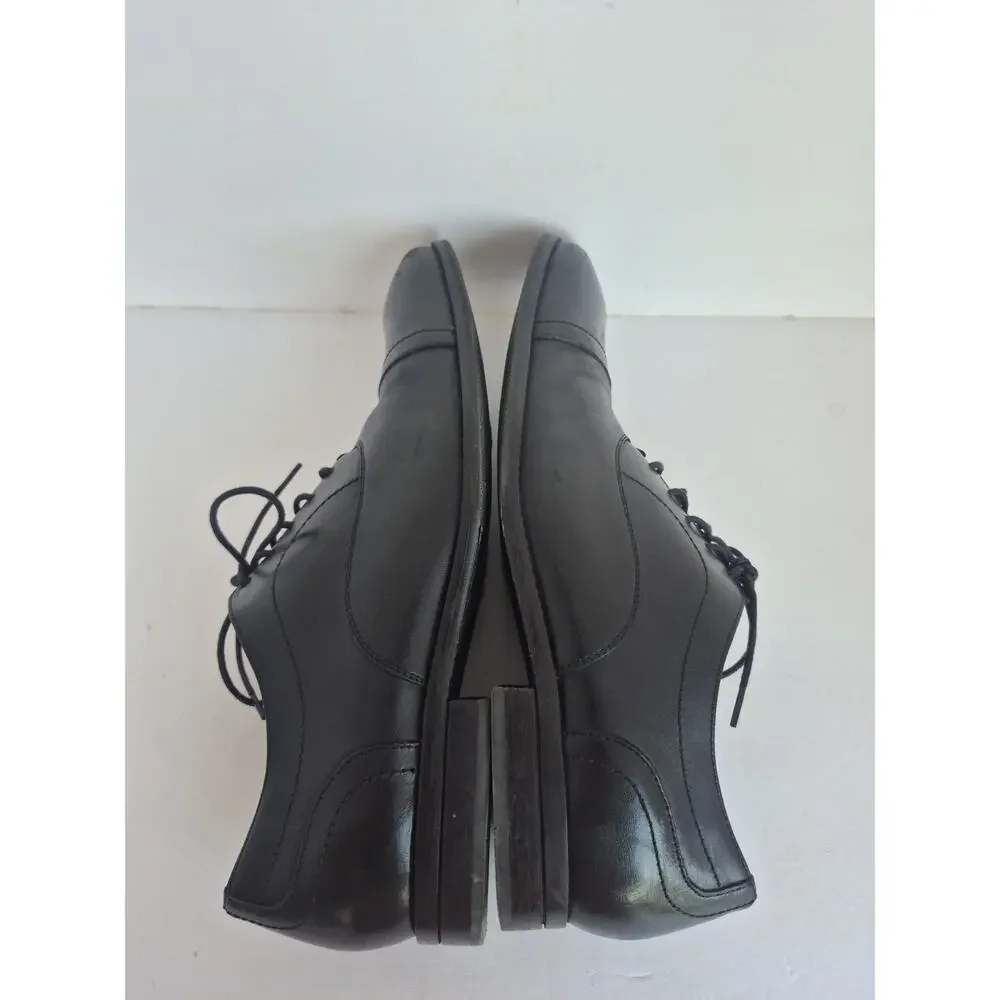 Cole Haan Sawyer Men's Cap Toe Oxford Black Leather Dress Shoes Size 12 M C35106